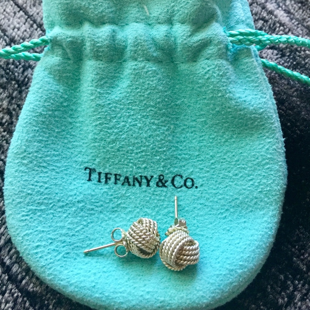 Tiffany's knot silver earnings